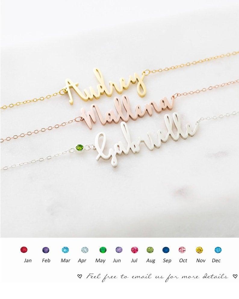 Birthstone Jewelry for Mom - Family Birthstone Necklace - March Birthstone Necklace - Meaningful Topaz Birthstone Jewelry - Cushy Pups