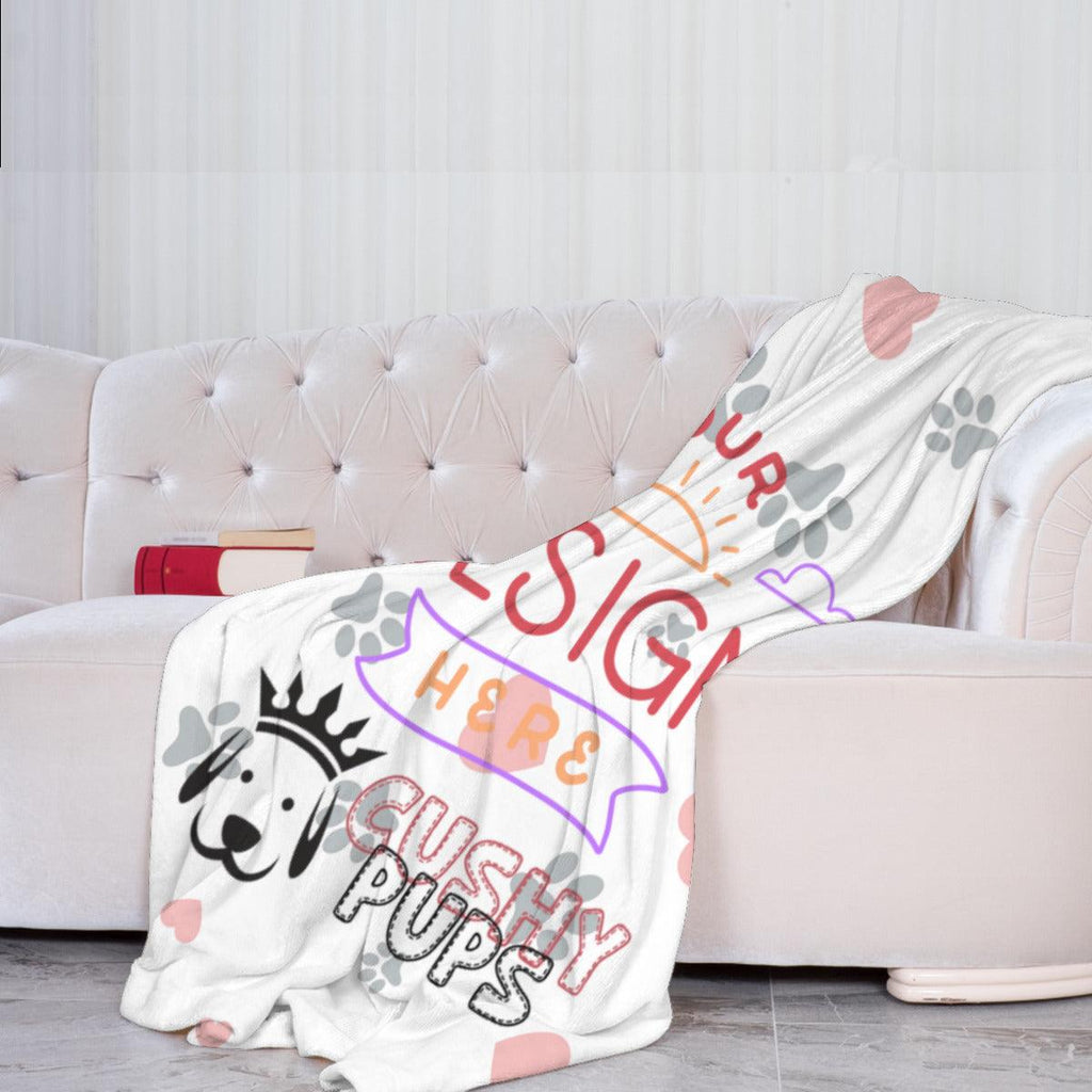 Custom Blanket, Photo Blanket, Personalized Blankets, Personalised Blanket - Cushy Pups - Cushy Pups