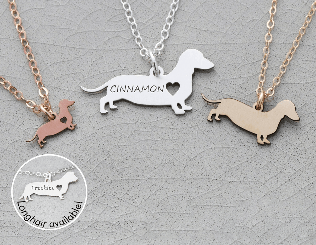Dachshund Pendant - Dog Pendant Necklace, Custom Dog Pendant by Cushy Pups - Cushy Pups