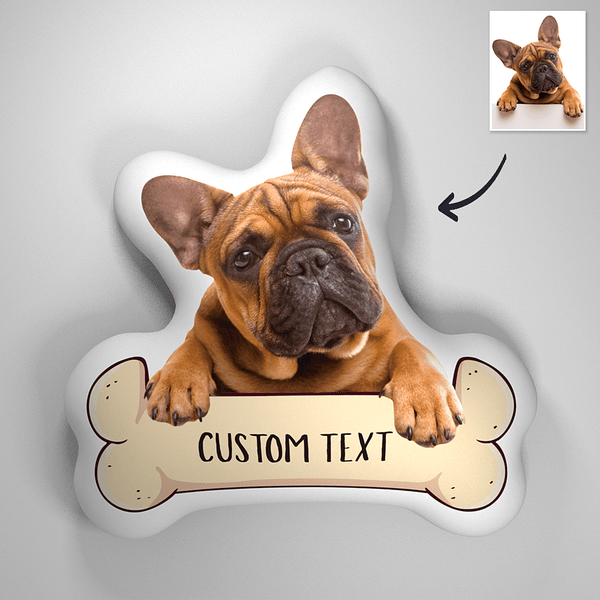 custom dog bone pillow
