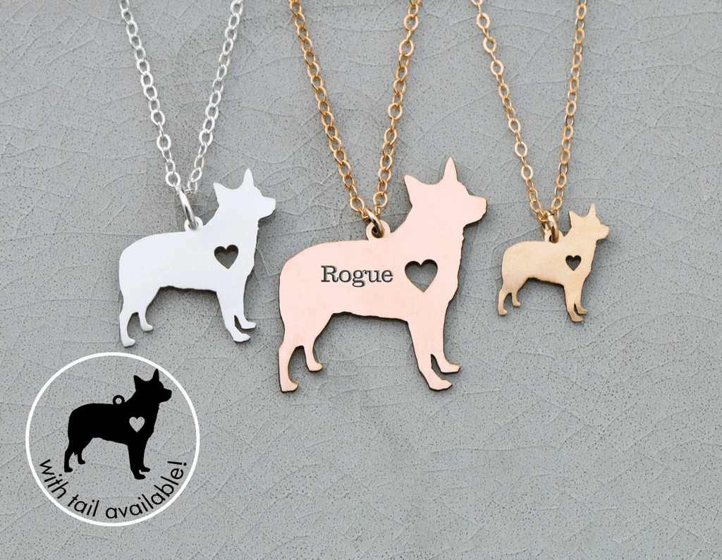 Dog Tag Pendant - Gold Dog Tag Pendant, Dog Tag Pendant Necklace by Cushy Pups - Cushy Pups