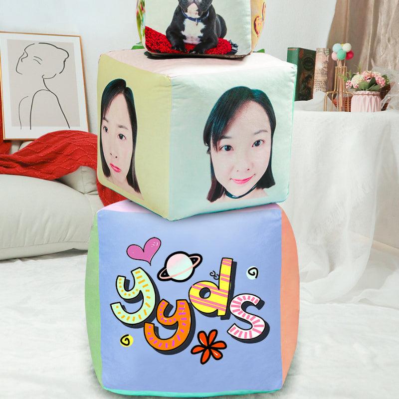 Handcrafted Personalized Pillow Cube - Perfect Gift for Any Occasion - Cushy Pups