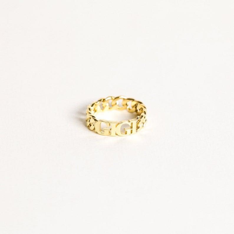 Initial Ring - Monogram Rings, Letter Rings, Alphabet Ring by Cushy Pups - Cushy Pups