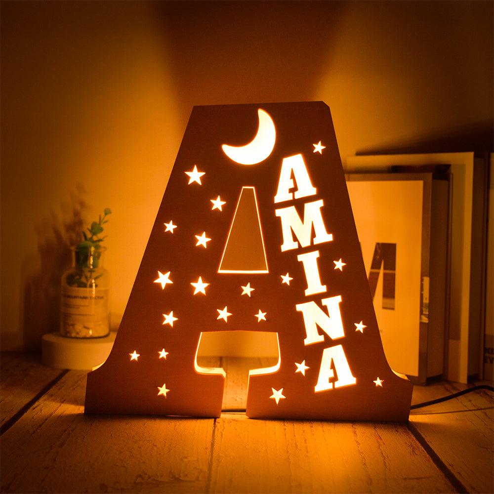 Letter A Light Up, LED Letter Lights, Big Letters with Lights, Light Letter Box, LED Light Names - Cushy Pups
