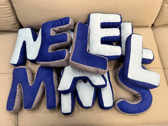 Letter Pillow | Letter Throw Pillows | Custom Name Pillow - Cushy Pups