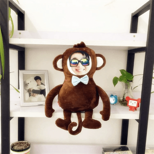 Monkey Pillow | Custom Photo Monkey Pillow - Cushy Pups