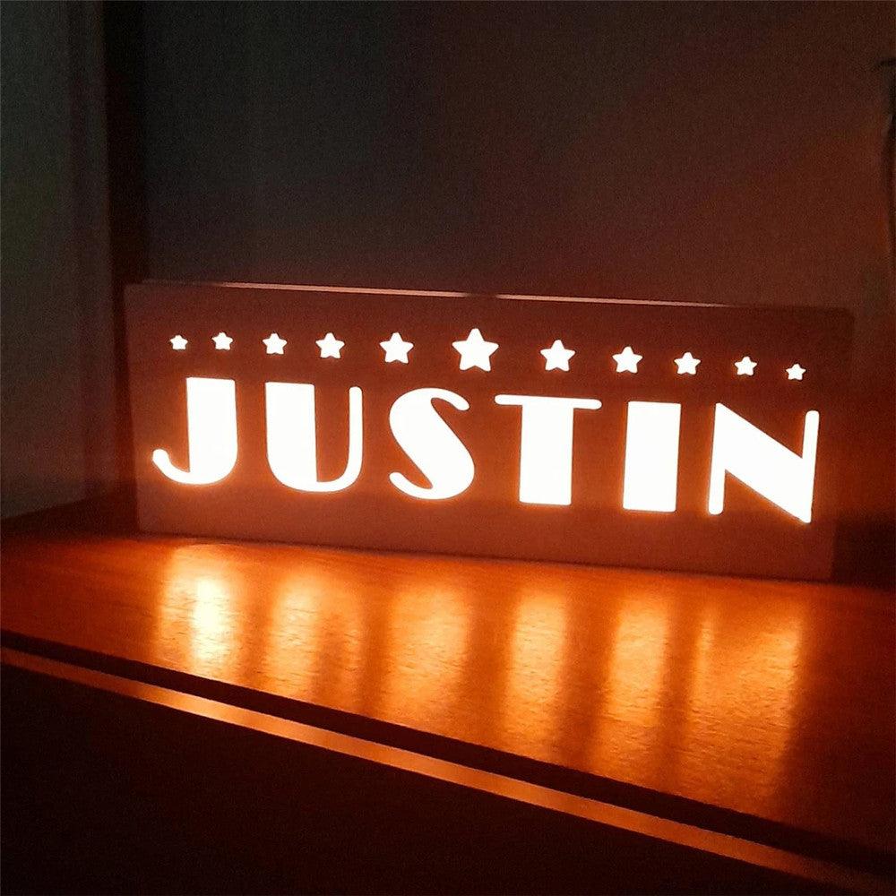 Name Light, LED Name Lights, LED Name, LED Name Tag, Customized Name Lights - Cushy Pups