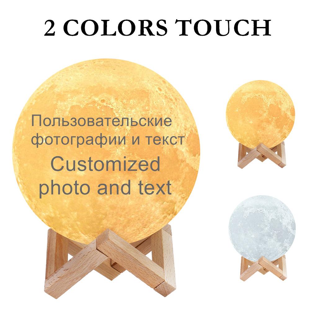 Personalised Moon Lamp, Personalized Moon Lamp, Personalised Photo Lamp, Personalised Picture Light - Illuminate Your Space - Cushy Pups