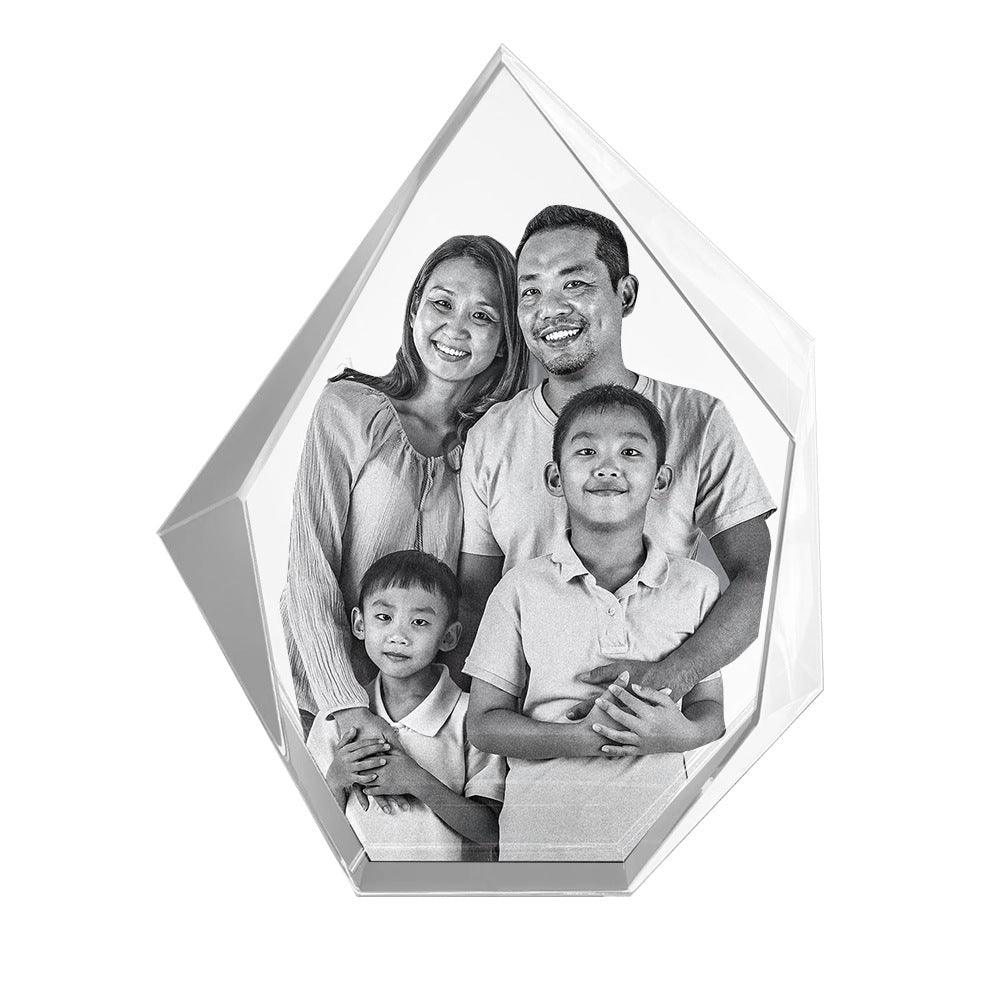 Personalized 3D laser engraving iceberg shape crystal lamp - Cushy Pups