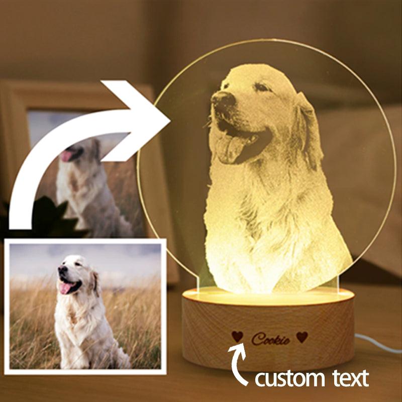 Photo Lamp Gift, 3D Photo Lamp, Personalised Photo Lamp, Custom Photo Lamp - Illuminate Your Memories - Cushy Pups