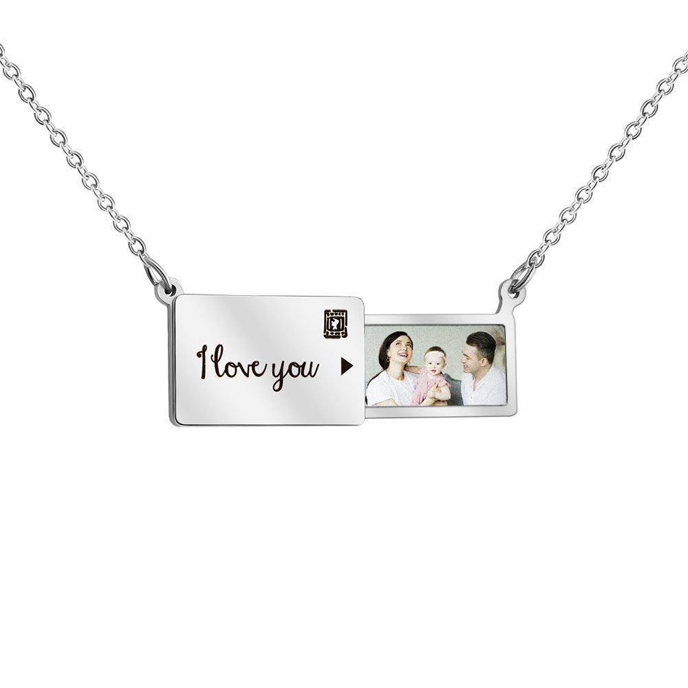 Picture Pendant Necklace, Hidden Photo Necklace, Custom Photo Pendant - Wear Your Memories - Cushy Pups