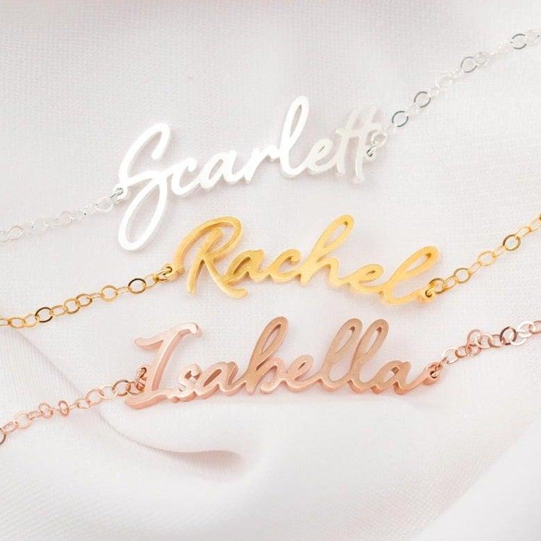 Women Bracelet with Name - Personalized Name Bracelets for Women by Cushy Pups - Cushy Pups