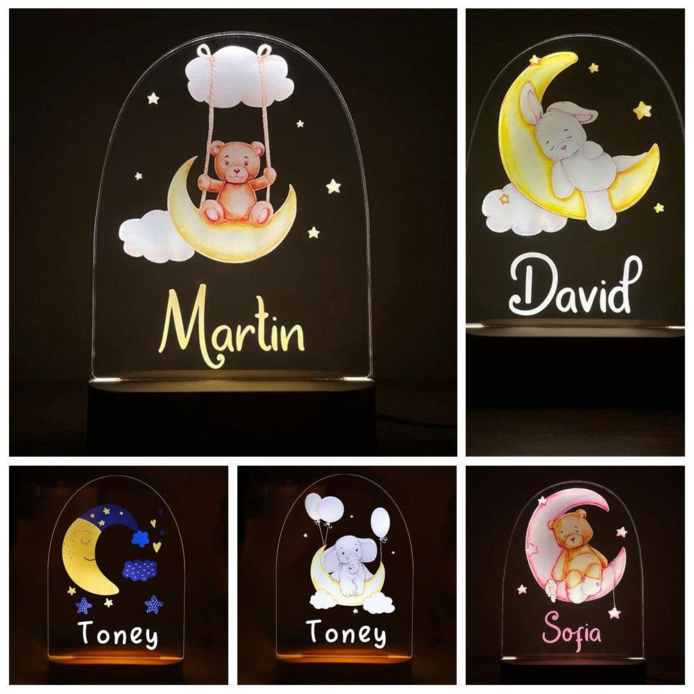 Acrylic Night Light - Illuminate Your Nights with Personalized Style - Cushy Pups