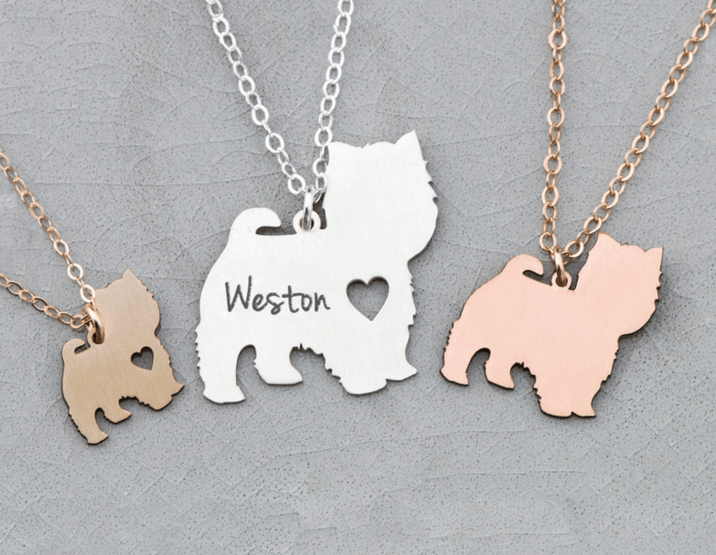 Custom Dog Tag Pendant Necklace - Personalized Dog Tag Pendant by Cushy Pups - Cushy Pups
