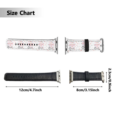Custom iWatch Band - Personalised Apple Watch Band, Monogram Apple Watch Band by Cushy Pups - Cushy Pups