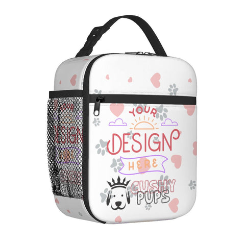 Custom Lunch Bag, Personalised Lunch Bag, Personalized Lunch Bags, Personalised Lunch Bags for Adults - Cushy Pups - Cushy Pups
