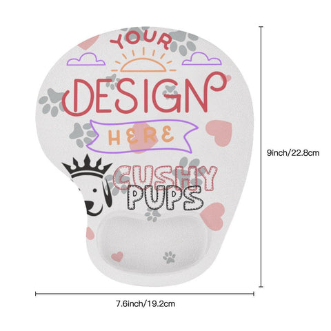 Custom Mouse Pad, Mouse Pad with Wrist Rest, Ergonomic Mouse Pad, Personalised Mouse Mat, Personalized Mouse Pads - Cushy Pups - Cushy Pups
