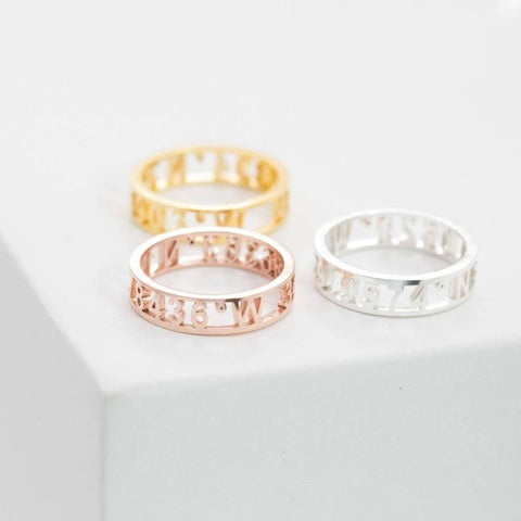 Custom Name Ring - Personalized Name Ring, Gold Ring with Name Engraved by Cushy Pups - Cushy Pups
