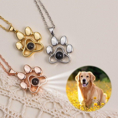 Custom Pet Necklace - Custom Dog Necklace, Pet Photo Necklace, Custom Cat Necklace by Cushy Pups - Cushy Pups