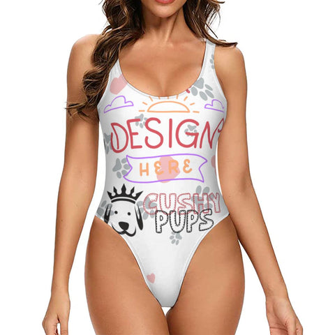 Custom Swimsuit - Bathing Suit with Face, Swimsuit with Face, Personalised Swimsuit by Cushy Pups - Cushy Pups