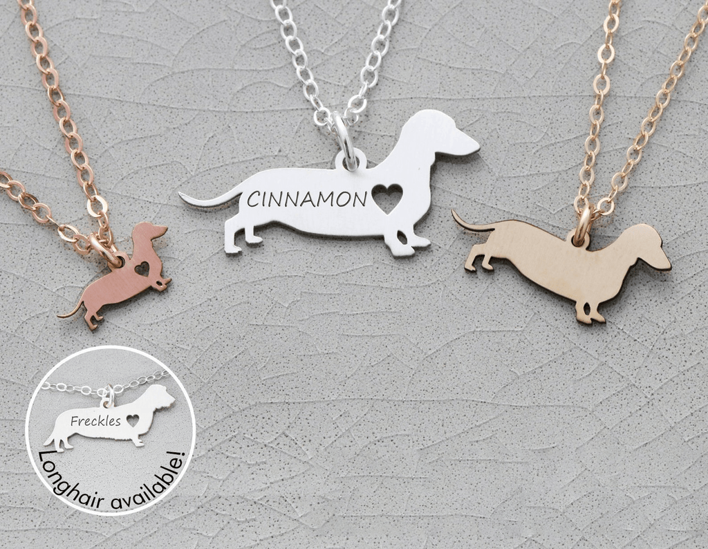 Dachshund Pendant - Dog Pendant Necklace, Custom Dog Pendant by Cushy Pups - Cushy Pups