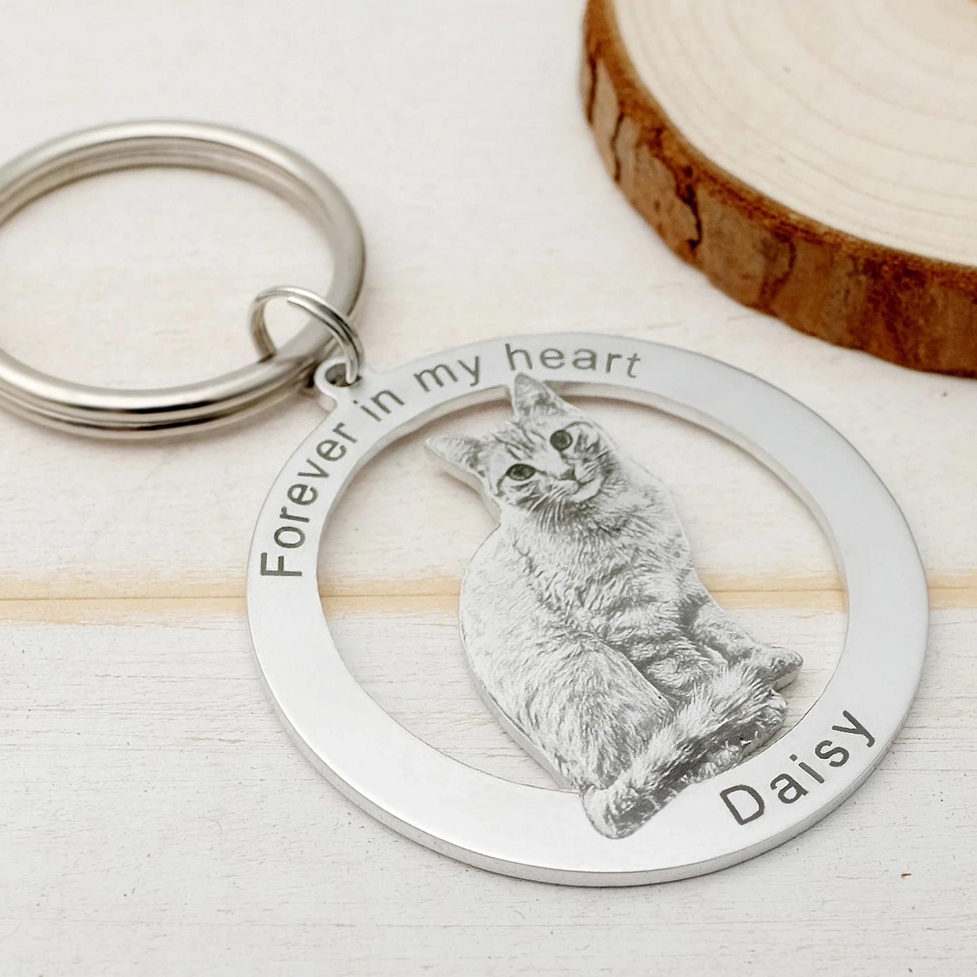 Silvercut Engraved Dog Keychain