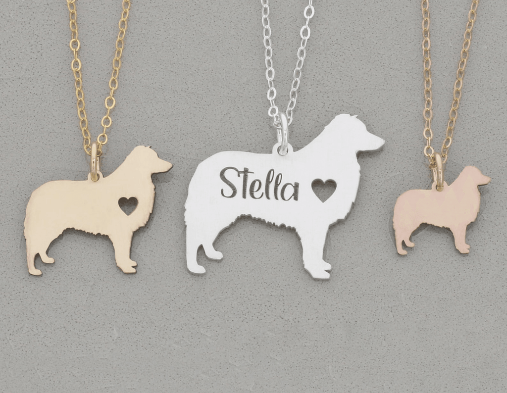 Dog Pendant Necklace - Dog Name Necklace, Personalized Dog Jewelry by Cushy Pups - Cushy Pups