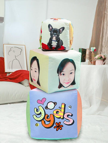 Handcrafted Personalized Pillow Cube - Perfect Gift for Any Occasion - Cushy Pups