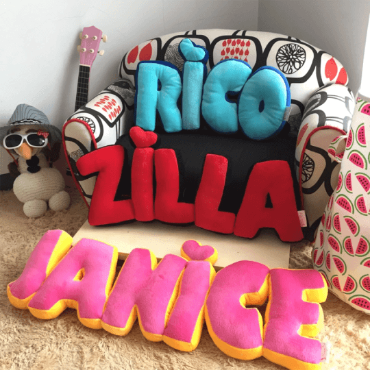 Letter Pillow | Alphabet Pillow | Personalized Pillows With Names - Cushy Pups
