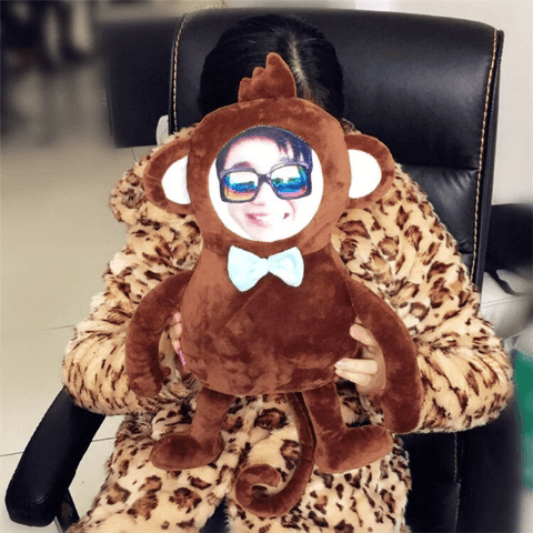 Monkey Pillow | Custom Photo Monkey Pillow - Cushy Pups