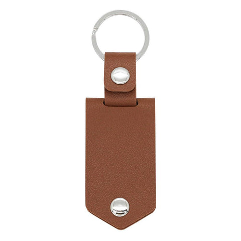 Personalised Leather Keyring, Custom Leather Keychains, Personalized Leather Keychain - Cushy Pups