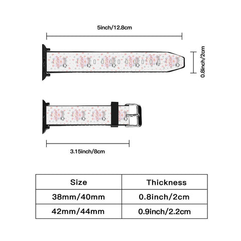 Personalized Apple Watch Band - Custom iWatch Band, Customized Apple Watch Bands by Cushy Pups Apple iWatch Strap｜PU Leather - Cushy Pups