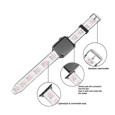 Personalized Apple Watch Band - Custom iWatch Band, Customized Apple Watch Bands by Cushy Pups Apple iWatch Strap｜PU Leather - Cushy Pups