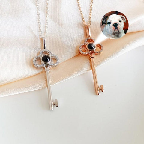 Personalized Key Projection Necklace - Cushy Pups