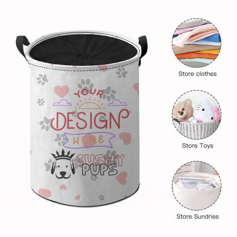 Personalized Laundry Basket, Custom Laundry Basket, Personalised Washing Basket, Personalised Laundry Baskets - Cushy Pups - Cushy Pups