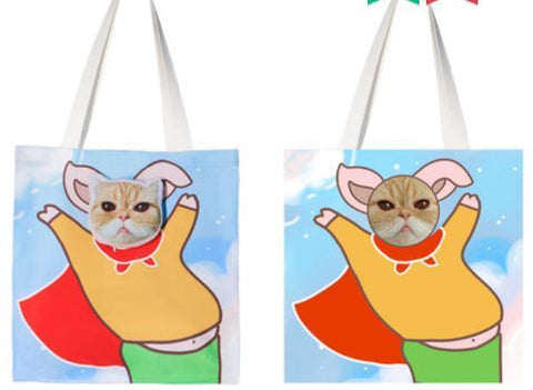 Personalized Photo Tote Bags, Photo Canvas Bag, Photo Bags Personalized - Cushy Pups - Cushy Pups