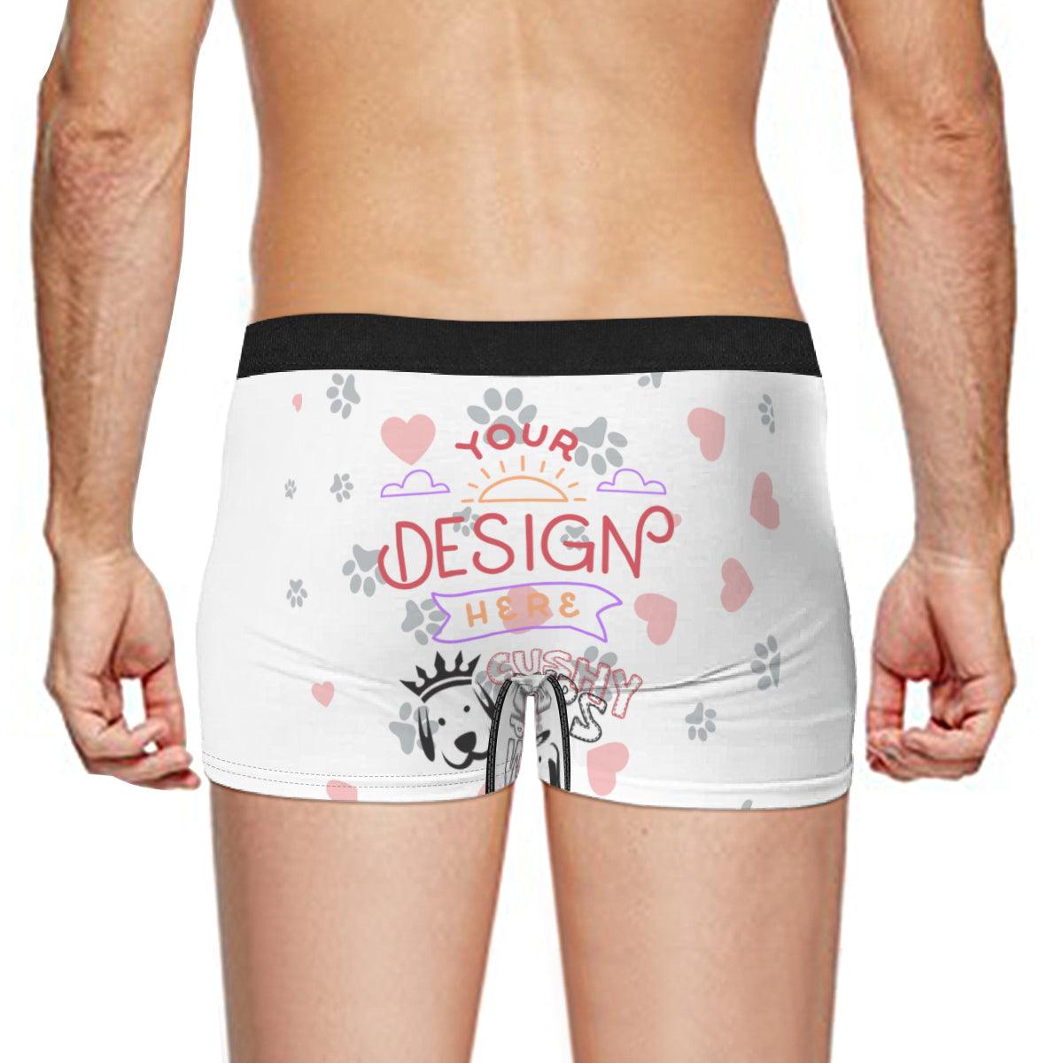 Custom Underwear with Face, Custom Photo Underwear, Underwear for Boyf –  Cushy Pups