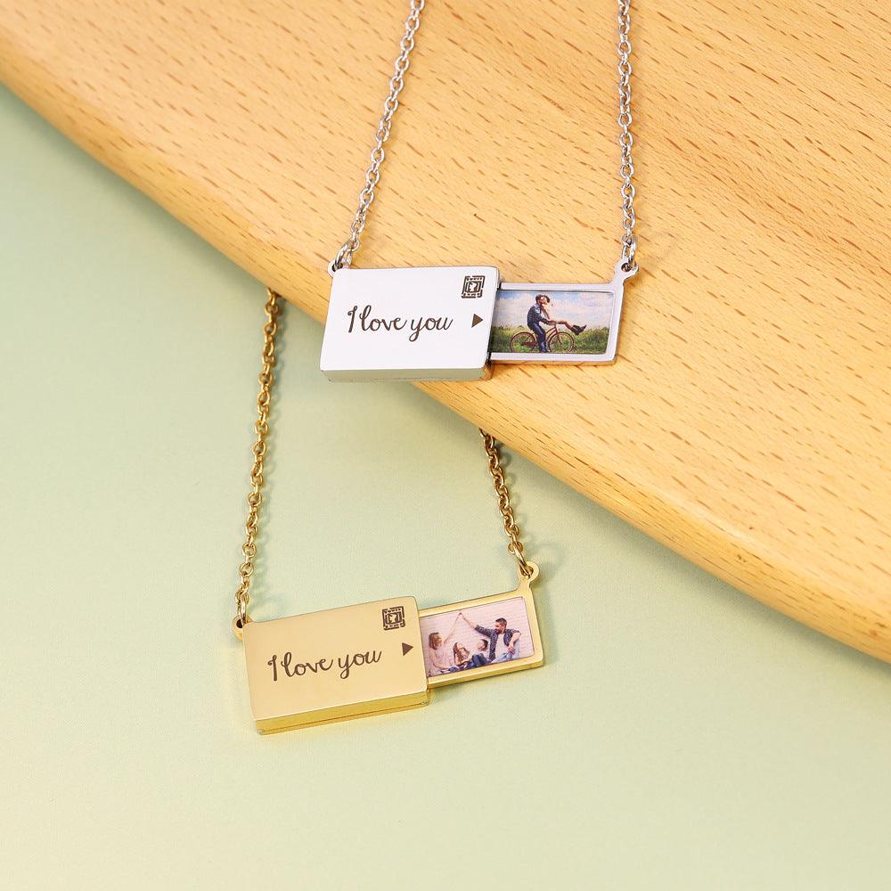 Picture Pendant Necklace, Hidden Photo Necklace, Custom Photo Pendant - Wear Your Memories - Cushy Pups