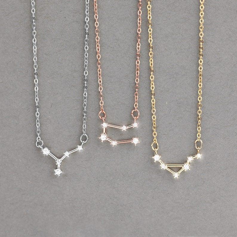 Star Sign Necklace - Zodiac Sign Necklace, Cancer Zodiac Necklace by Cushy Pups - Cushy Pups