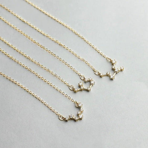 Star Sign Necklace - Zodiac Sign Necklace, Cancer Zodiac Necklace by Cushy Pups - Cushy Pups