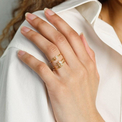 Monogram Napkin Rings, Letter J | Skinny Gold Plated Napkin Ring – Joanna  Buchanan