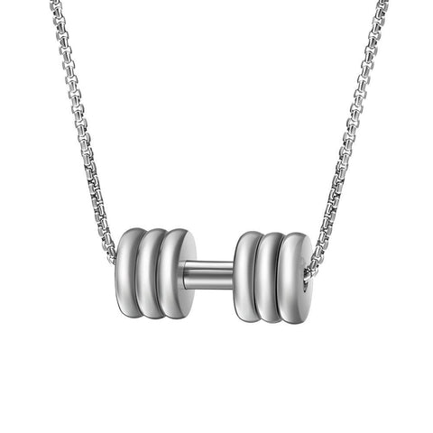 Weight Lifting Necklace, Gym Pendant, Gym Plate Necklace - Wear Your Passion - Cushy Pups