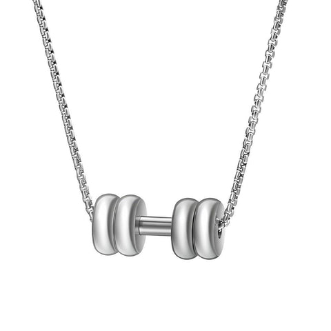 Weight Lifting Necklace, Gym Pendant, Gym Plate Necklace - Wear Your Passion - Cushy Pups